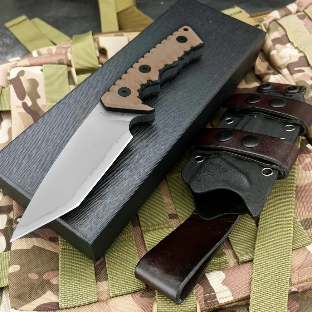 

High Quality Miller M27 Tactical Fixed Blade Knfie DC53 Blade Sharp Military Hunting Knife Outdoor Survival Knife with Sheath