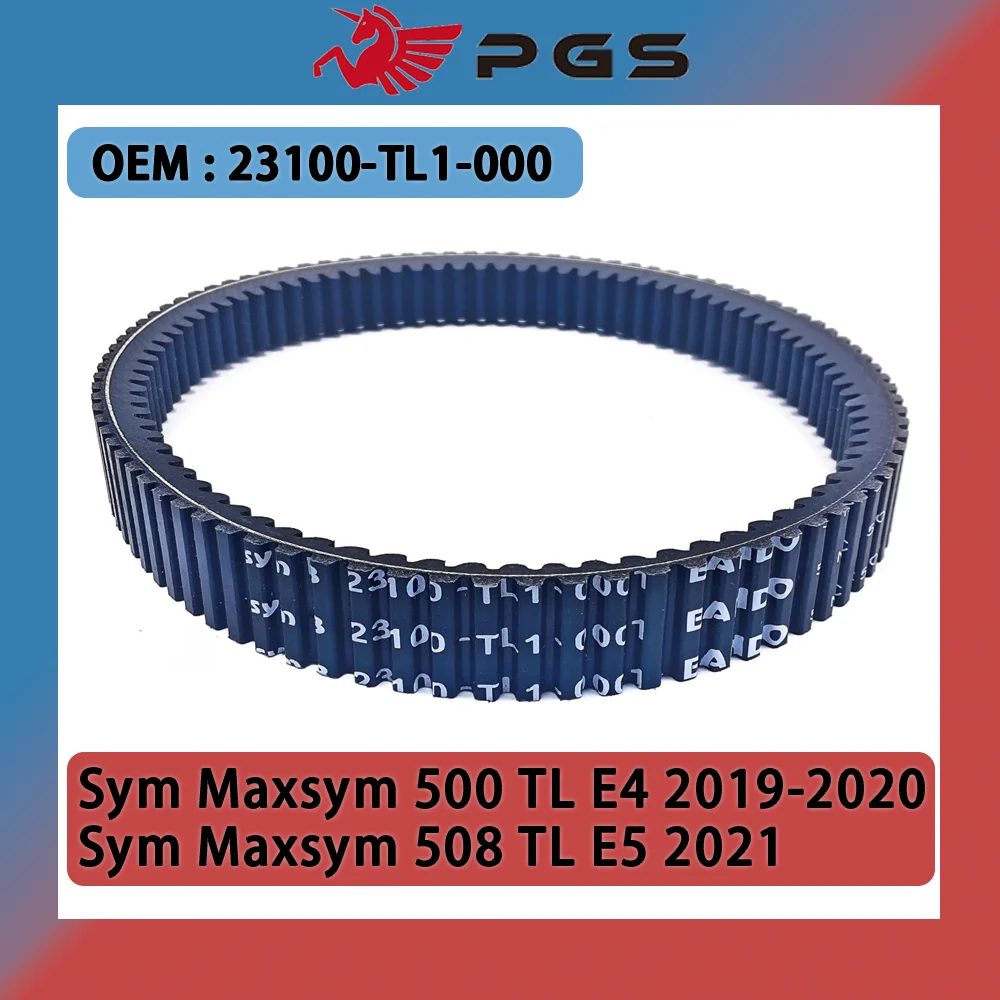 Correa de transmisión de motocicleta PGS Kevlar + EPDM 23100-TL1-000 para Sym Maxsym 508 TL E5 2021 Sym Maxsym 500 TL E4 2019-2020 SymTL500