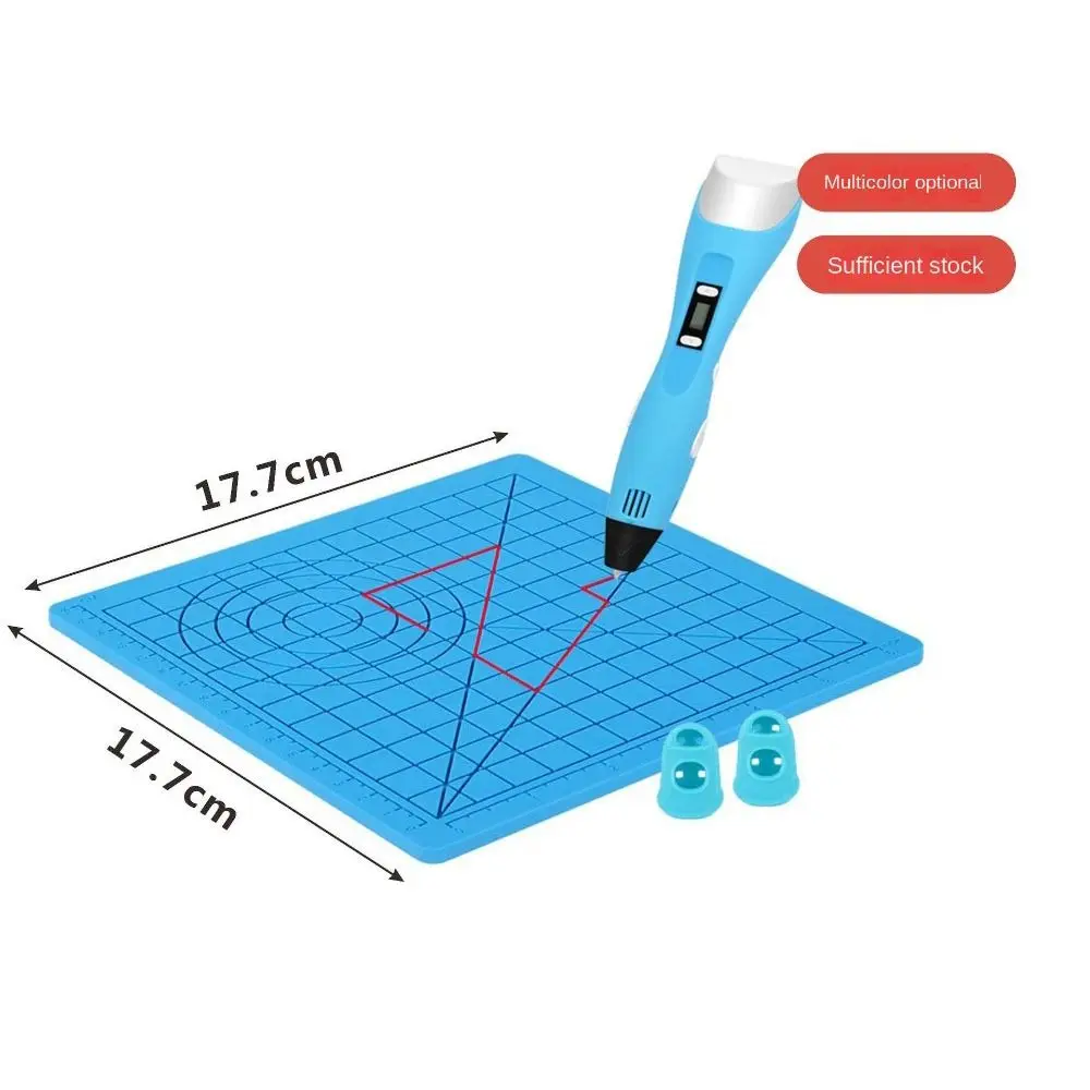 3D baskı kalem silikon Mat DIY yaratıcı çizim şablon Pad 3D kalemler çizim araçları sanat araçları doğum günü noel hediyesi çocuklar için