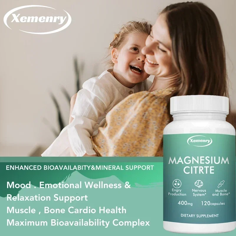 سيترات المغنيسيوم - يقلل من التوتر والعضلات غير مريحًا، ويساعد صحة القلب والأوعية الدموية، ويعزز المناعة #5