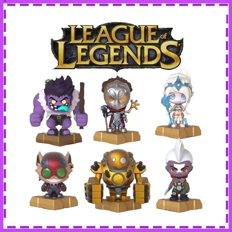 League of Legends Figure Zaun seal Jinx Ekko Blitzcrank Dr Mundo Janna Q-version Figure Brand New Genuine In Shelf