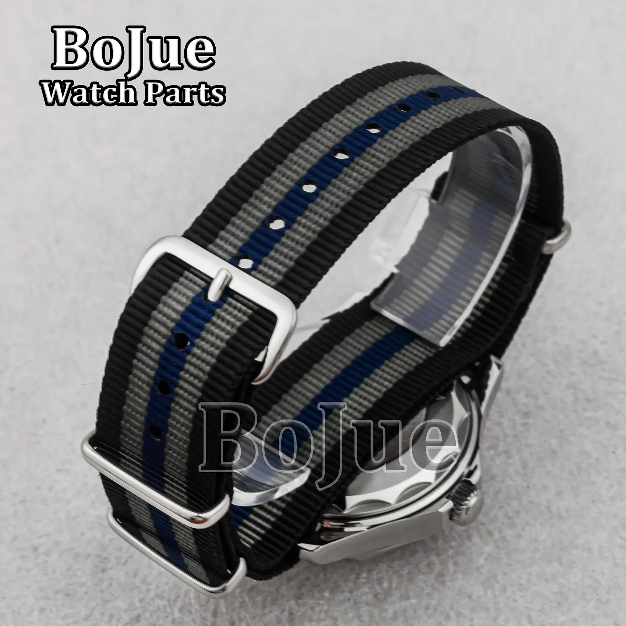 NH35-Gehäuse, Nylonarmband, 100 m wasserdicht, für Taucher, Seamaster 300, NH35 NH36-Uhrwerk, 31 mm Seamaster-Zifferblatt, Zeiger, 41 mm Herrengehäuse