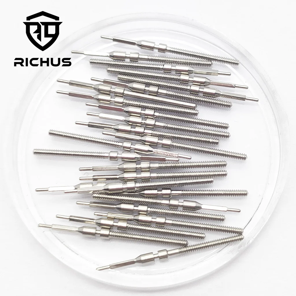 RICHUS 8200 8205 8215 821A Korona zegarka ze stali nierdzewnej Pasuje do Miyota 8200 8205 8215 821A Korona z mechanizmem automatycznym Części zegarka Korona