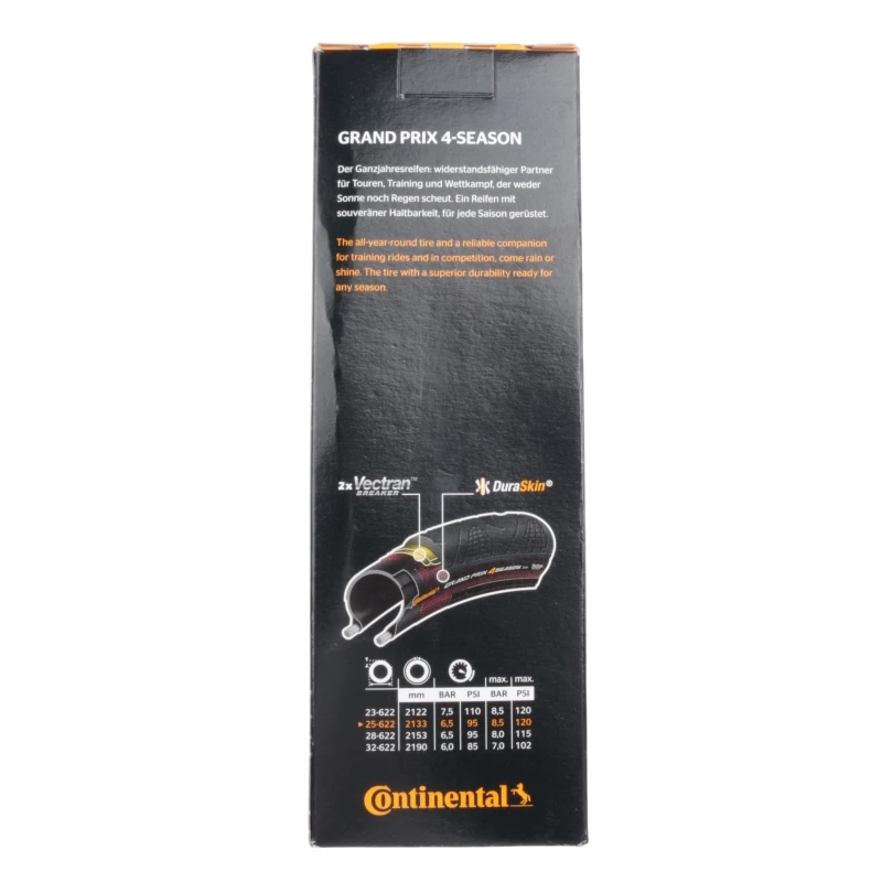 Continental Grand Prix 4-Jahreszeiten Rennradreifen 700x23c 700x25c 700x28c 700x32c Original Pannensicherer Faltbarer Außenreifen – Detail 4