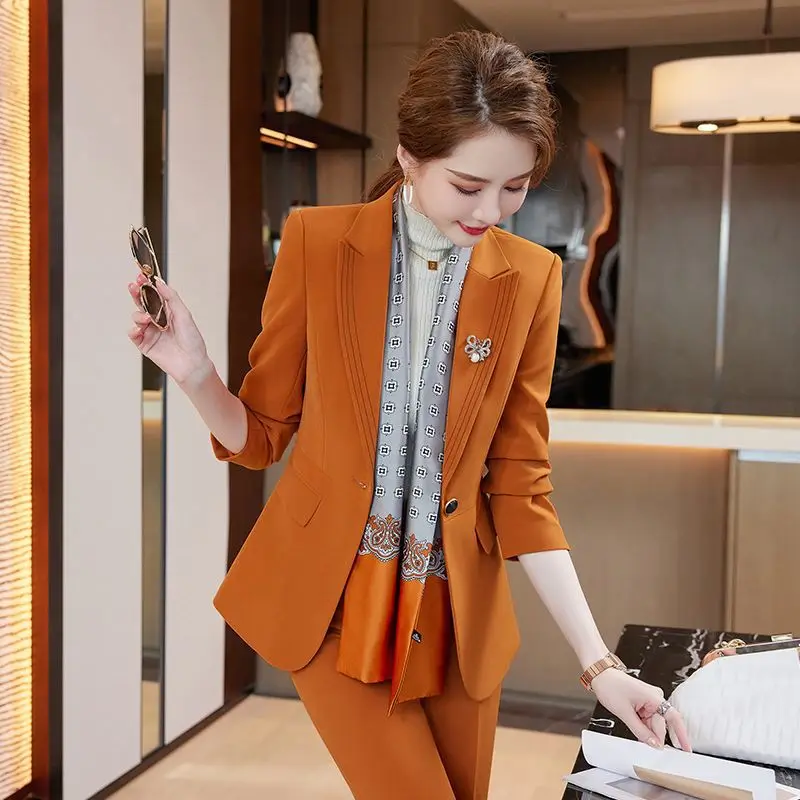 

Business Suit Female Host Suit 2023 Fashion Temperament Goddess Style Workplace Commuter Formal Wear Work Clothes