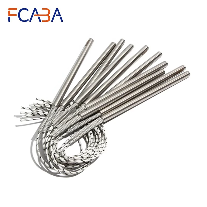 

2 шт., 9 мм, 380 ~ 500 мм, нержавеющая сталь 316, 110/220/380 В, цилиндрическая электрическая нагревательная труба, 1400/1450/1500/1600/1800 Вт, картриджный нагреватель