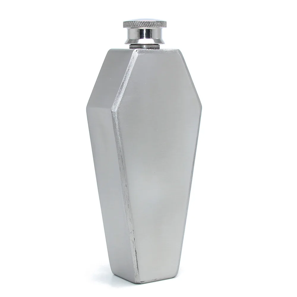 3.5oz Portable 304 SS 6-polygon Flagon Whiskey Vodka Wine Pot Hip Flask Alcohol Drinking Bottle bar party outdoor utensil