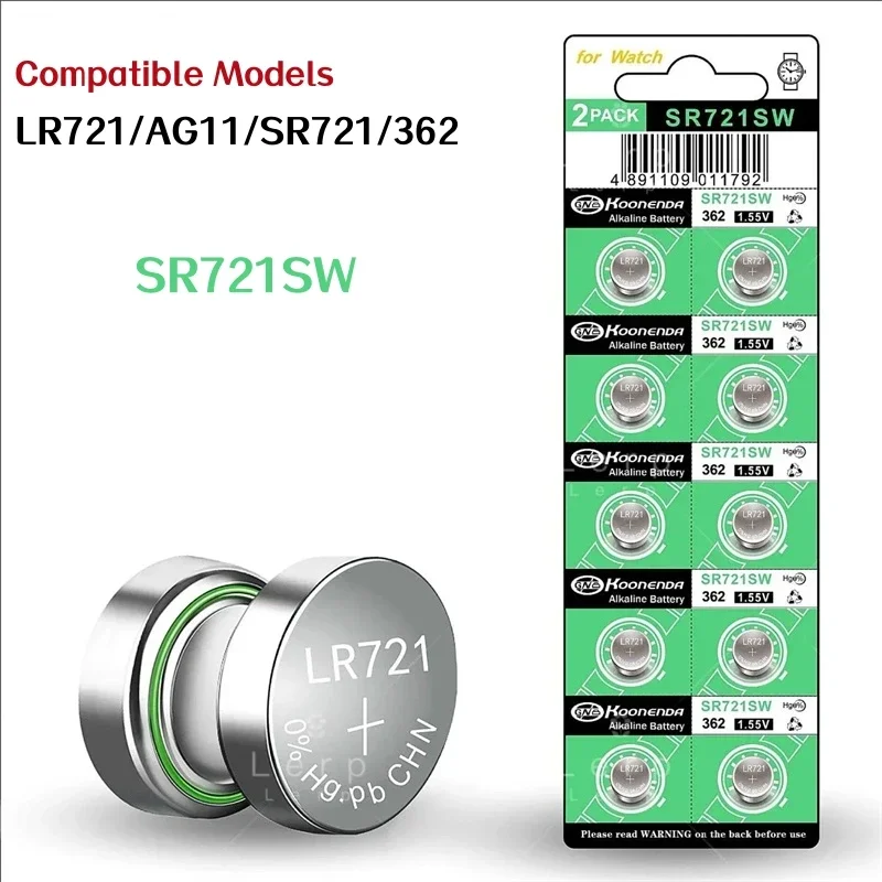 Аккумулятор AG11, монетница, батарея 362A, LR721 Electronics