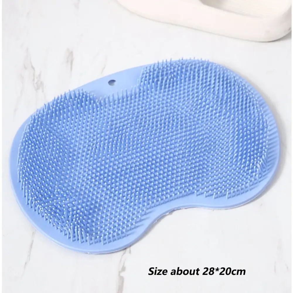 Lazy Silicone Back Scrubbing Pads Suction Cup Rubber Comb Massage Shower Pads Soft Non-slip Foot Pads Household