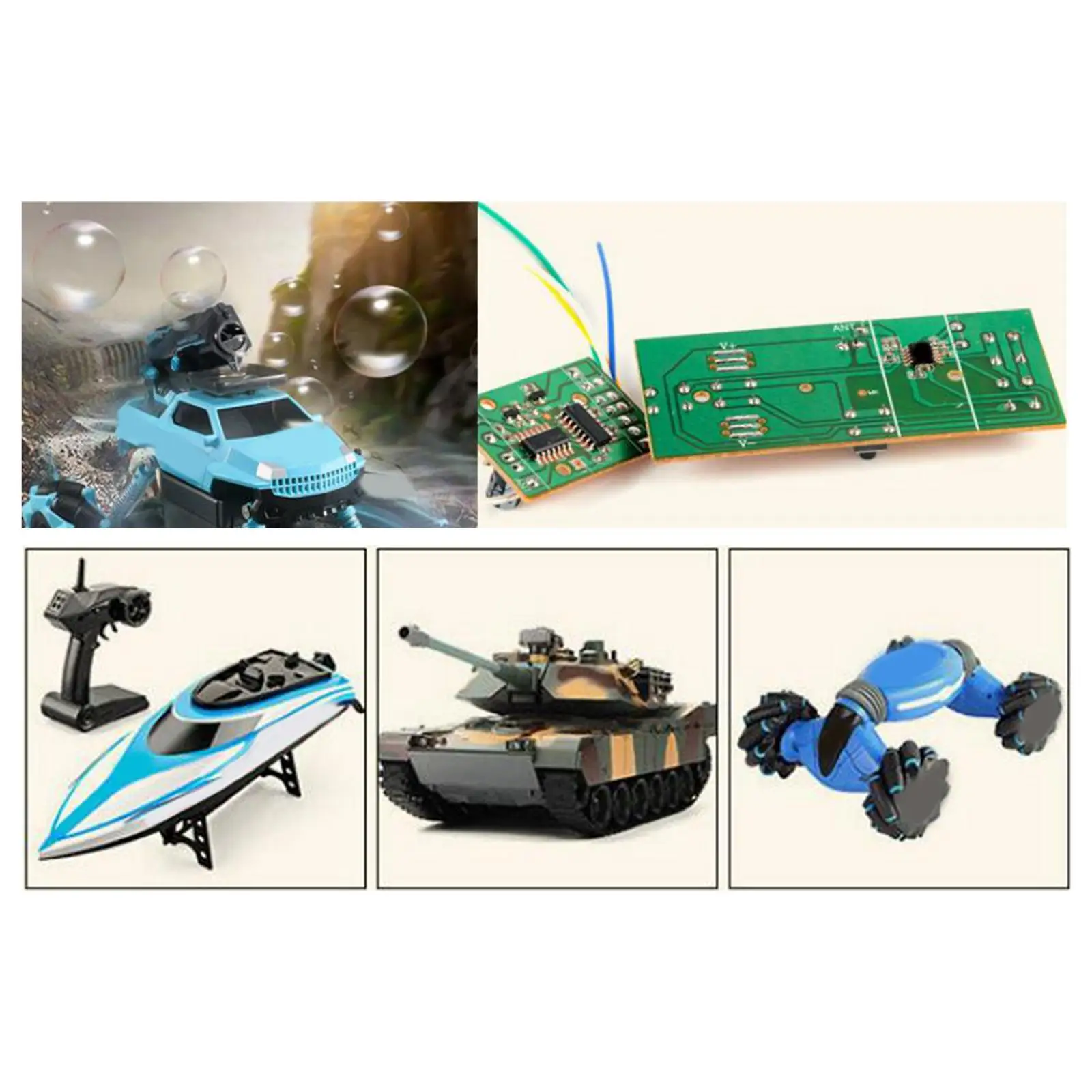 Electric RC Circuit Board 4 Channel Remote Control Receiver for Climbing Car Accessories