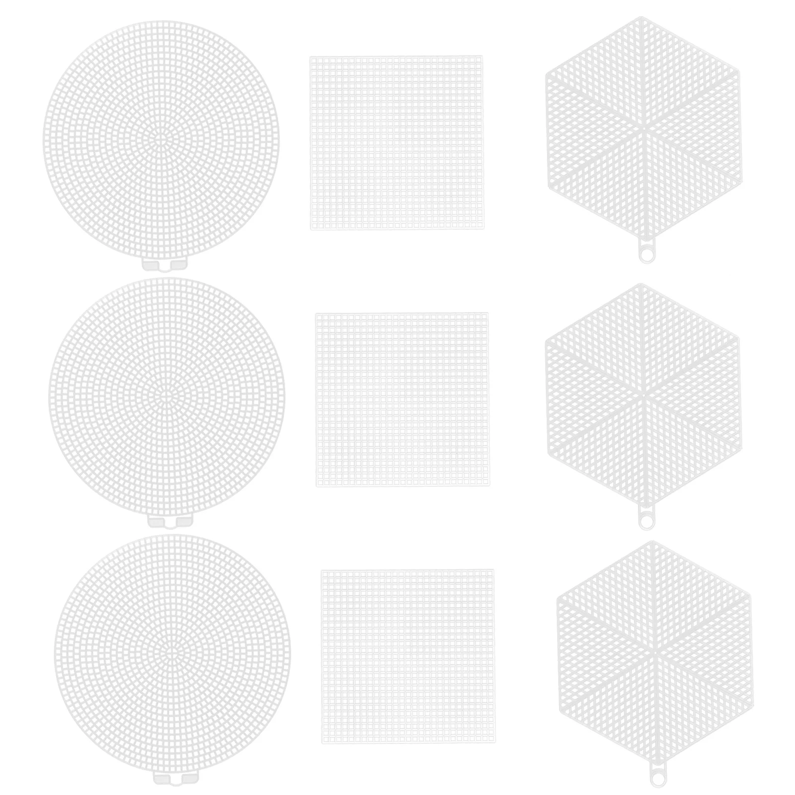 

24Pcs Plastic Canvas Sheets White Grid Panels for Embroidery Cross Stitch Craft Projects Decorative Plastic Mesh Sheets for DIY