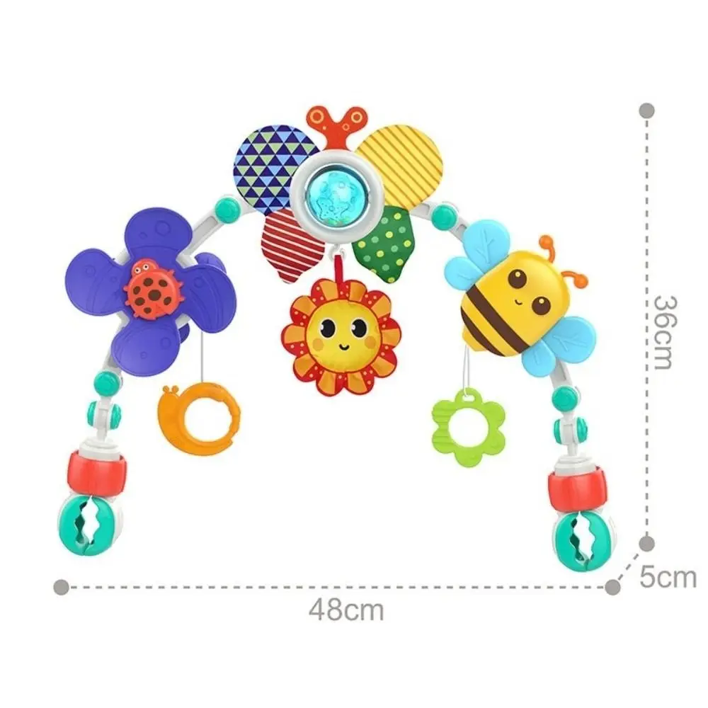 High Quality Colorful Bedbell Toy Arch Crib Multi-purpose Bed Clip Hanging Toys Foldable Stroller Toy
