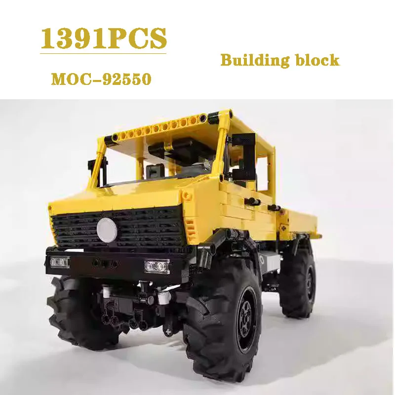 Classic Building Block MOC-92550 Large Car 1391PCS Electronic Drawing Assembly Block Model Boy DIY Birthday Christmas Toy Gift