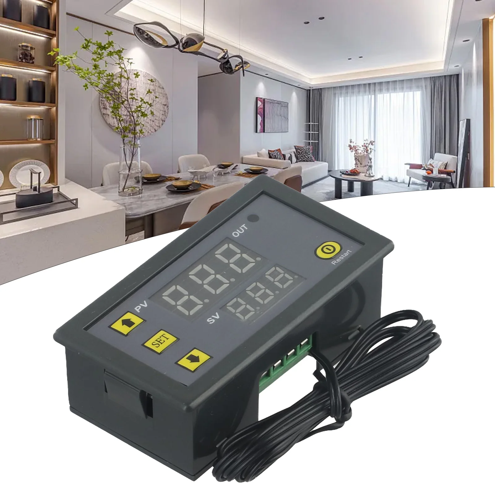 1pc 20A 12V/24V/110V-220V Digital Temperature Controller LED Display Thermostat Meter Temp Sensor Switch Regulator