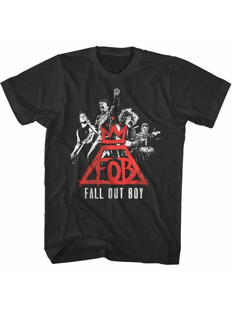 

Футболка Fall out Boy с принтом черепа, мужская, в мотоциклетном стиле, хлопковая, с круглым вырезом, коротким рукавом, не мнется, свободного кроя, летняя.