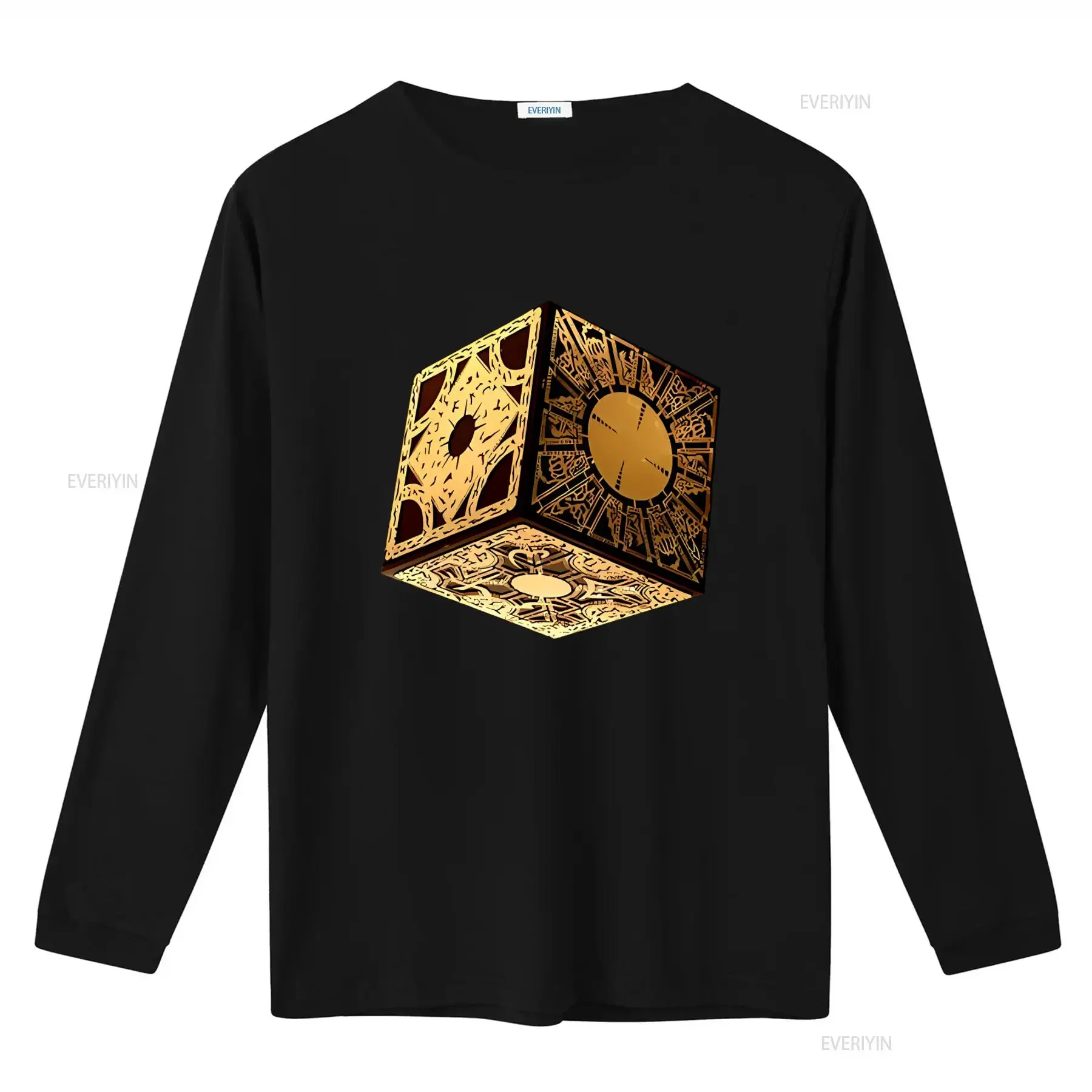 Hellraiser Puzzle Box T Shirt Pinhead 80s Horror Movie Cube Devil Design New Trendy  vintage Washed Casual fashion Stylish