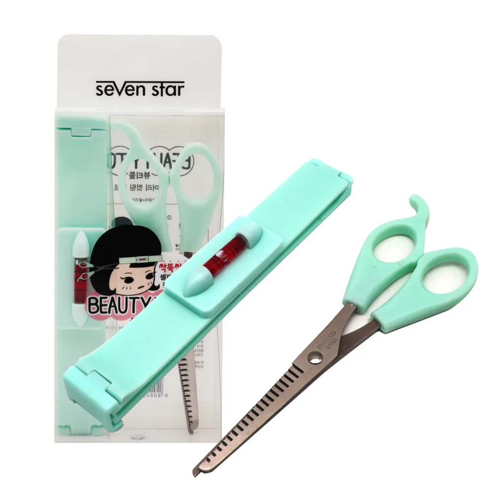 Color Random self cutting scissors hair thinning scissors bangs cutting kit beauty scissors