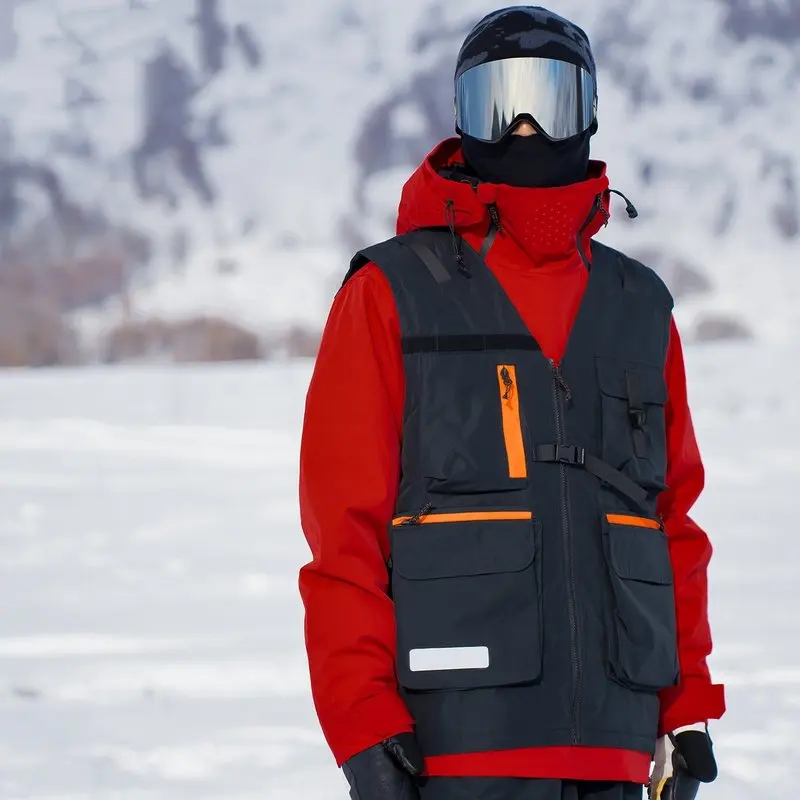 W2EJOURNEY EU US Size High Quality Outdoor Vest Snowboarding Skiing Padded Fishing Safari Travel Men Vest