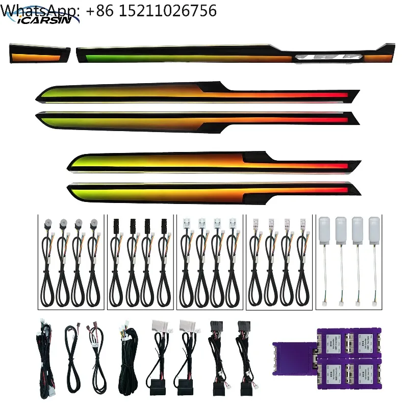 For Icasin OEM 64 Colors Dynamic Ambient Lighting for VW Passat B8 Arteon Europe Car Interior Light Upgrade Accessories