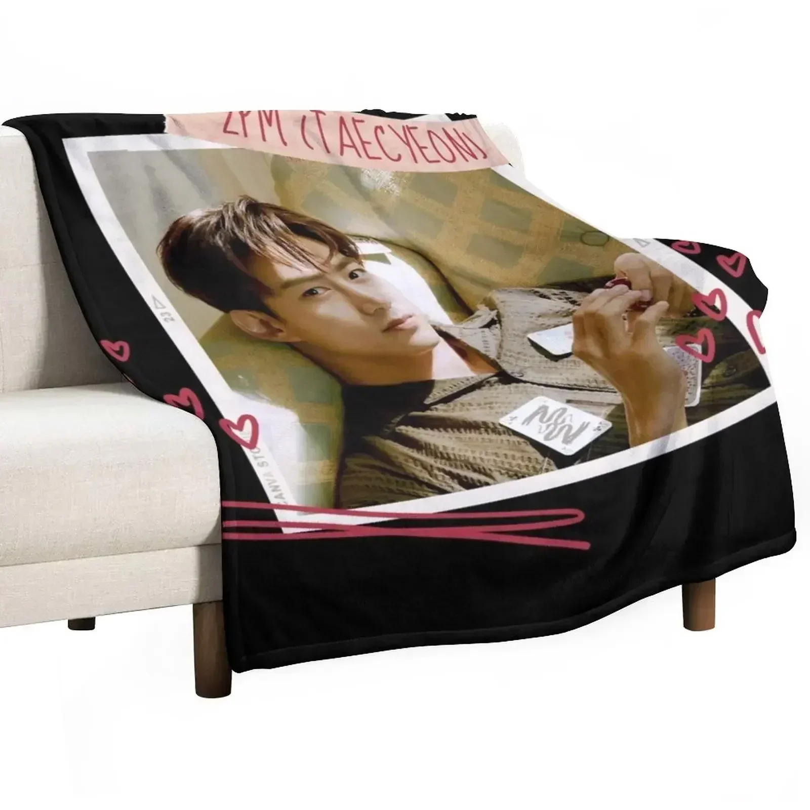 

PM - 2PM OK TAECYEON - Vincenzo Cassano Throw Blanket Color Fast Cozy Throw Blanket