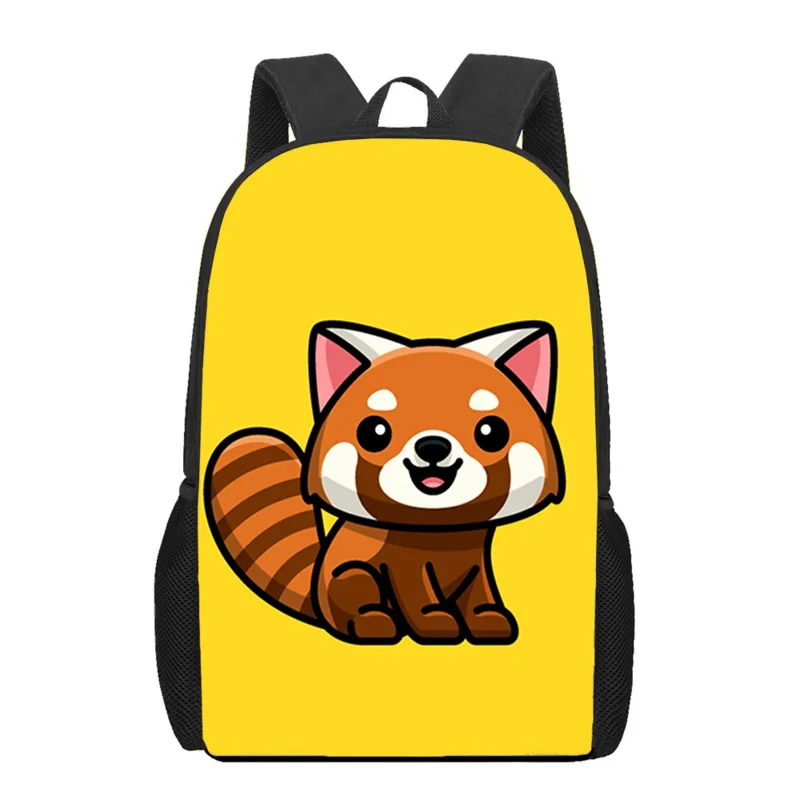 

Lovely Cartoon Cute Raccoon Print School Bags for Teenager Boys Girls Unique Children Student Book Bags Casual Travel Rucksack