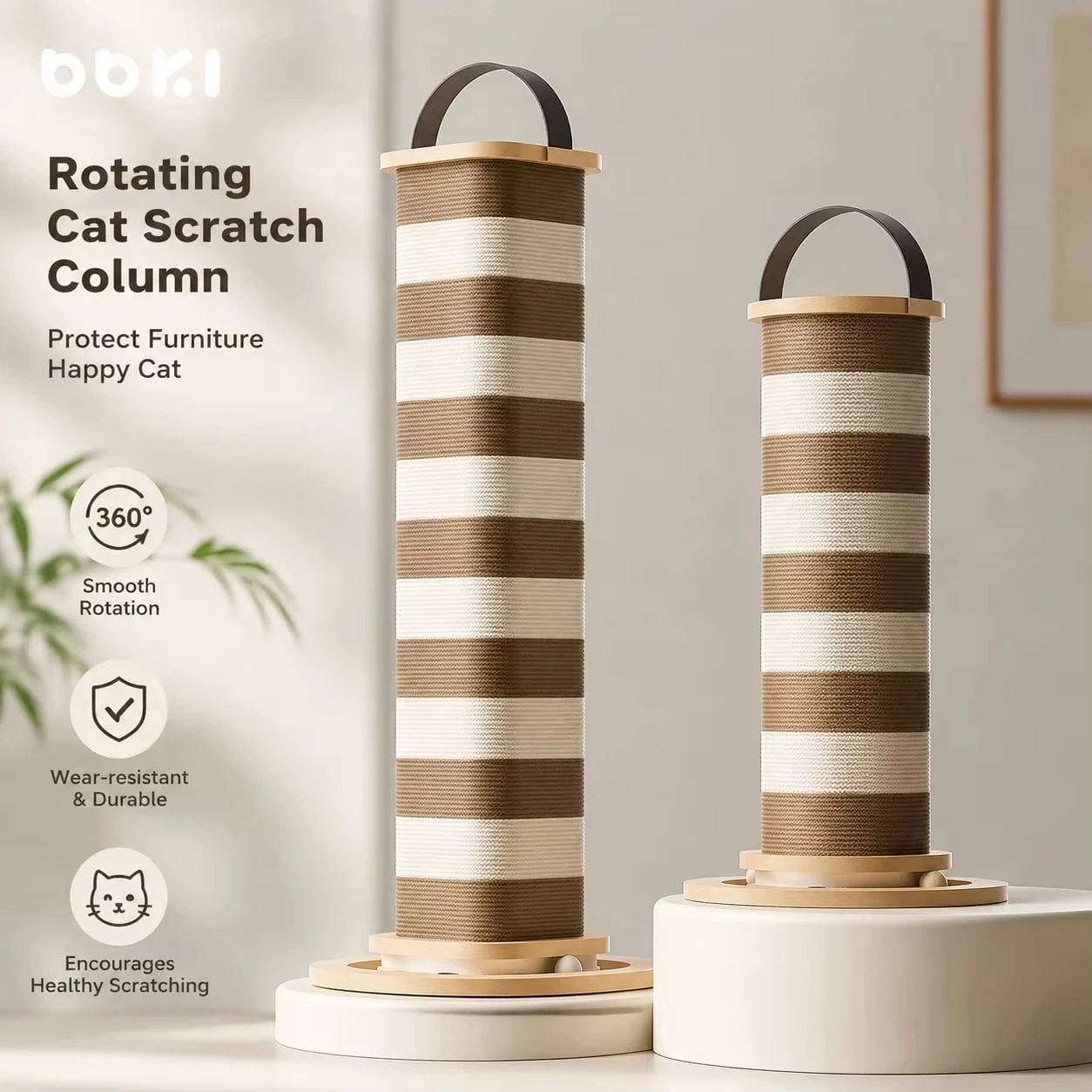 Extra-Large Vertical Cat Scratching Board, Heavy-Duty Durable Corrugated Paper Scratcher for Indoor Cats, Furniture Protector