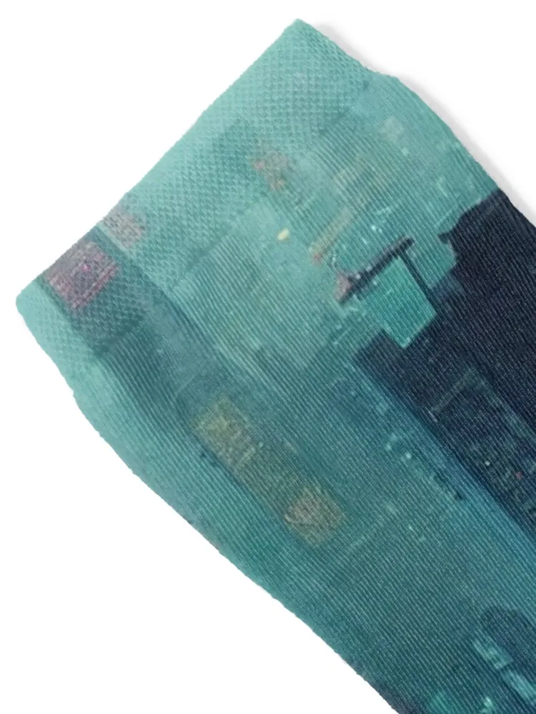 Cyberpunk city Socks winter gifts Non-slip christmas gift Children's Girl'S Socks Men's