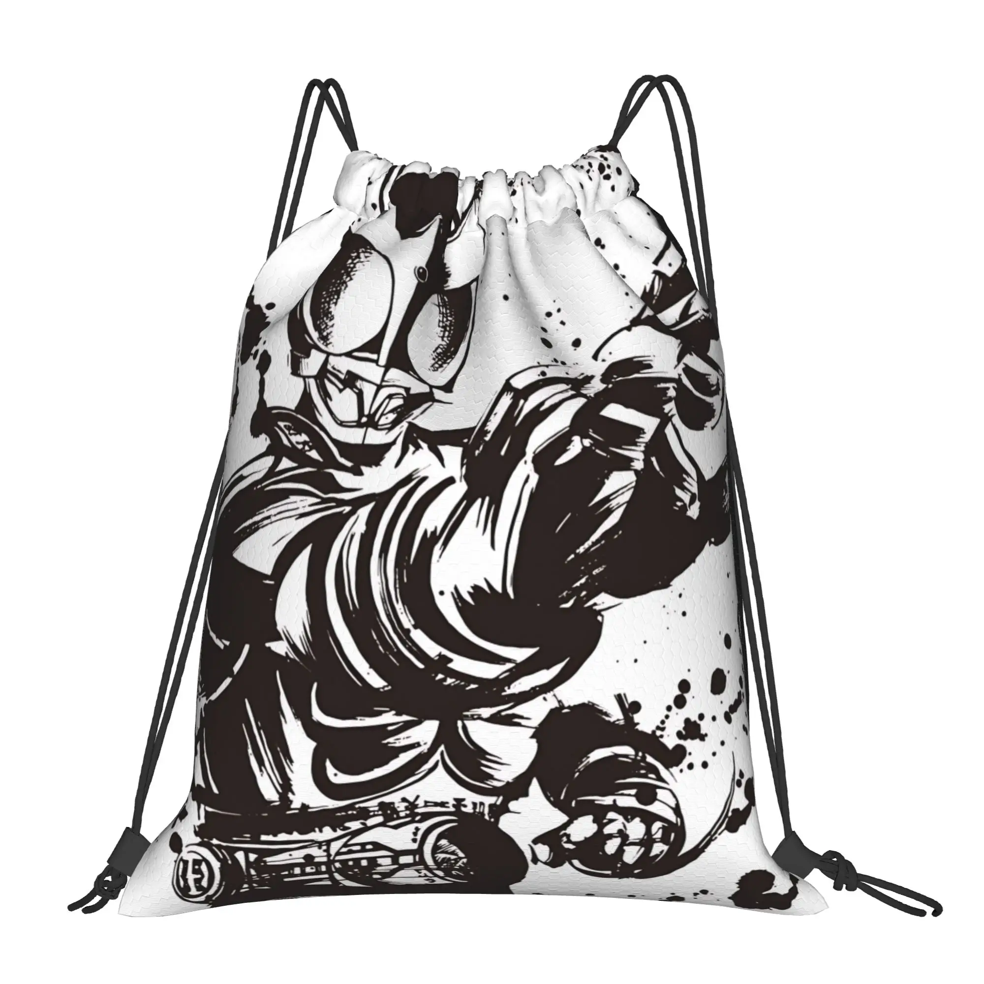sports Pouch Kamen Rider  Portable Shopping Drawstring Bags Riding Backpack Gym Clothes Storage Backpacks