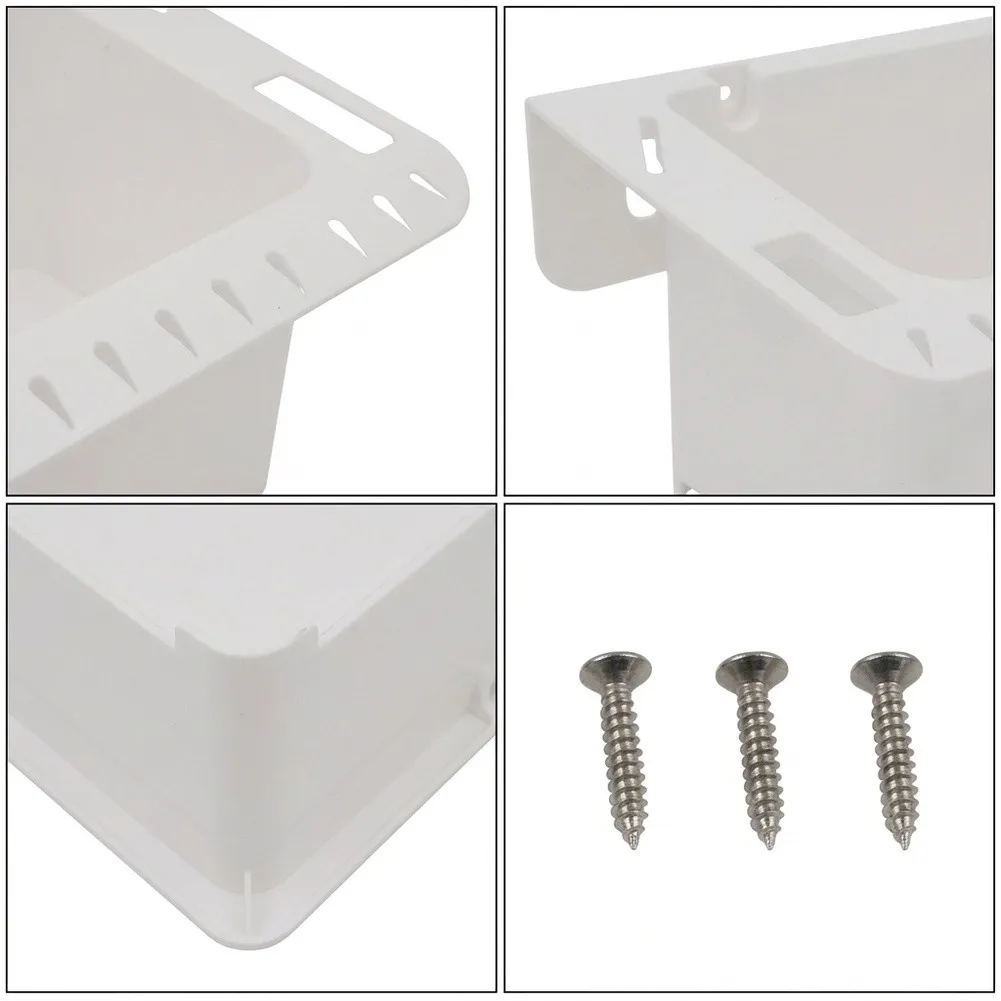 Marine Storage Box With Drain Holes & Mounting Screw Sea Fishing Tool Organizer Multifunctional Boat Storage Boxes