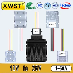 Przetwornice doładowania 12V do 28V DC DC Przetwornica zasilania zwiększona moc 1-40A Regulator napięcia stabilizator moduł transformatora solarnego