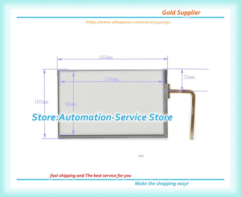 

New Touch Screen Glass Panel Use For 103mm*165mm