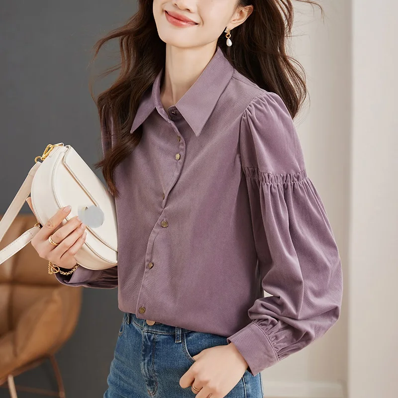 

2024 Spring/Summer/Autumn New Korean Edition Versatile Irregular Access Control Long sleeved Shirt Women's T-shirt