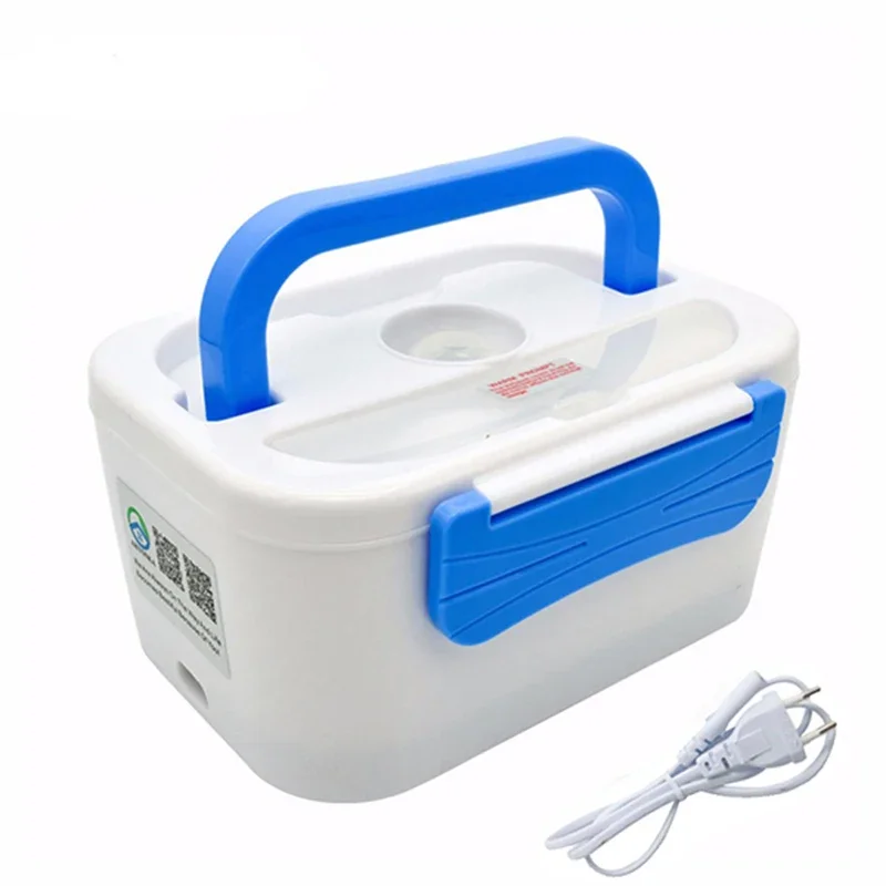 Electric Heating Lunch Boxes for Home and Car, Food Container, Portable Dish Bento Box, Spoons or Chopsticks Lunch Box, 12V, 220