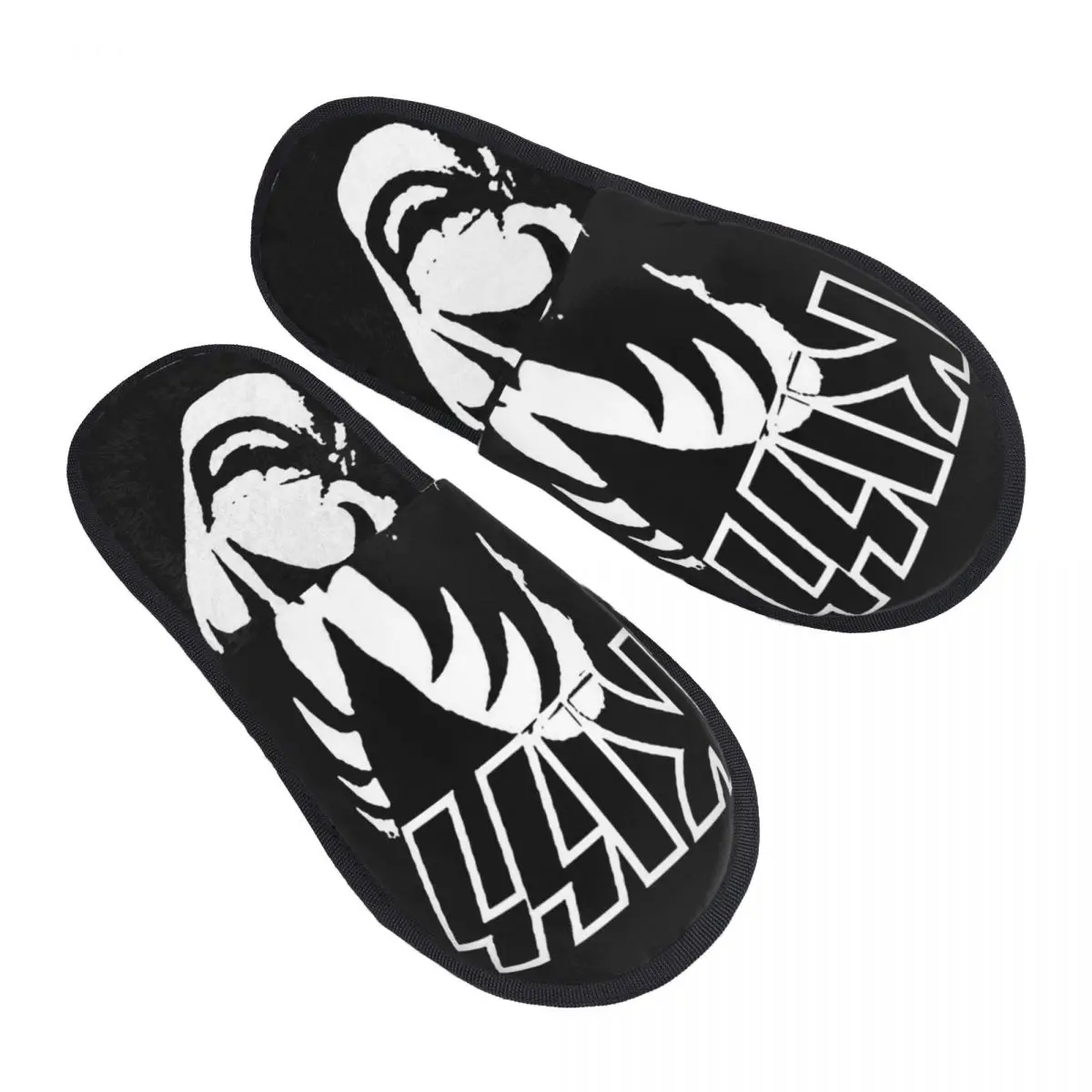 The Demon Kiss Band Gene Simmons Aksesori Crew sandal berbulu Pria Wanita sandal rumah spesial nyaman pantoufle homme