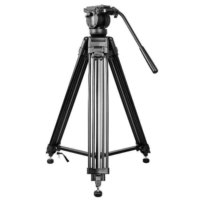 VT-2500 Professional Broadcast CCTV Heavy Duty 20KG Payload Camera Carbon Fiber Tripod