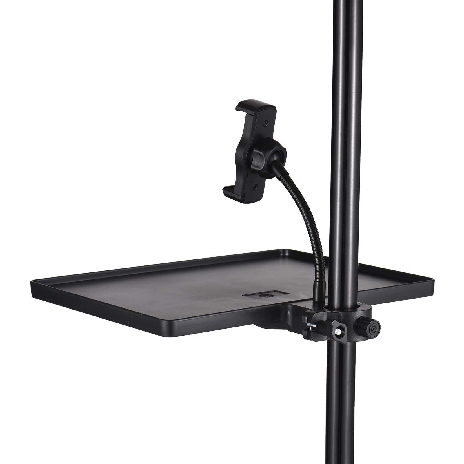 270 * 205mm Universal Microphone Stand Clamp-on Tray Sound Card Tray Soundcard Phone Holder Versatile Tray Storage Shelf