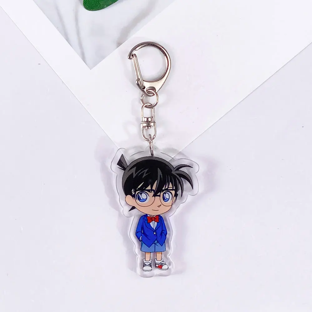 شخصيات أنيمي المحقق كونان الاكريليك لطيف المفاتيح الاكسسوارات حقيبة سحر ظهره قلادة الكرتون كيرينغ هدايا للأصدقاء