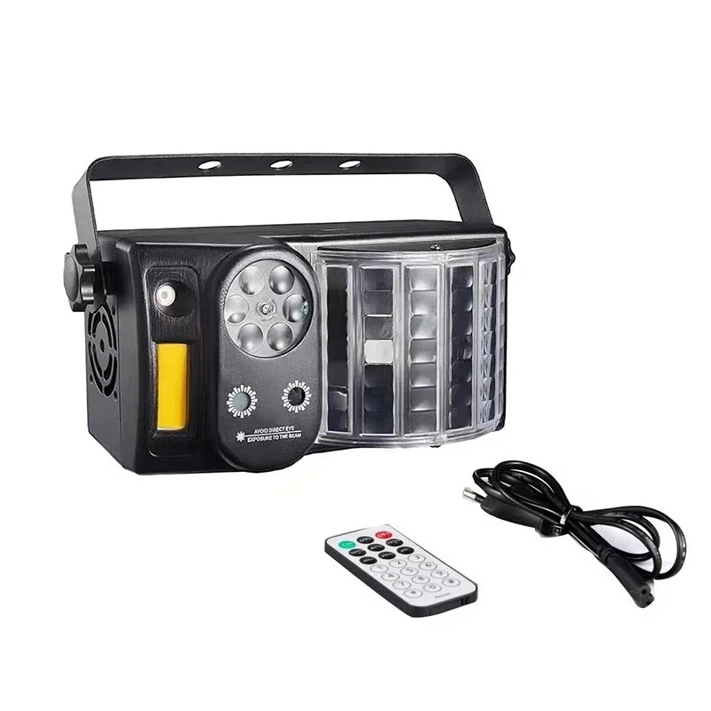 

Светодиодный проектор 5-в-1 с эффектами RGB и стробоскопом, управляемый звуком, для сценического освещения на вечеринках и в театрах, модель 2026 года