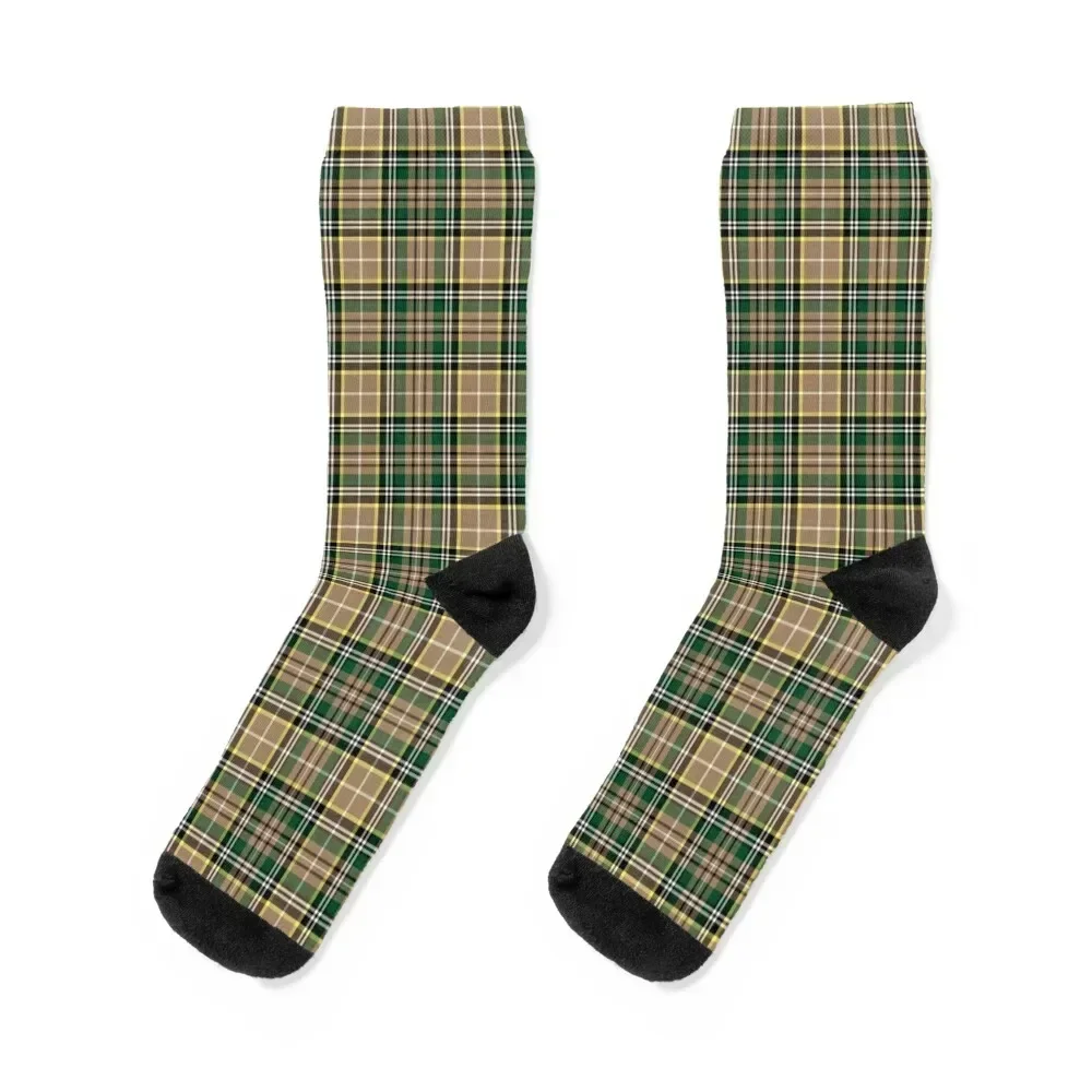 Farrell Tartan Pattern Tan Irish Plaid Socks Sports floral new in's Argentina Socks Woman Men's