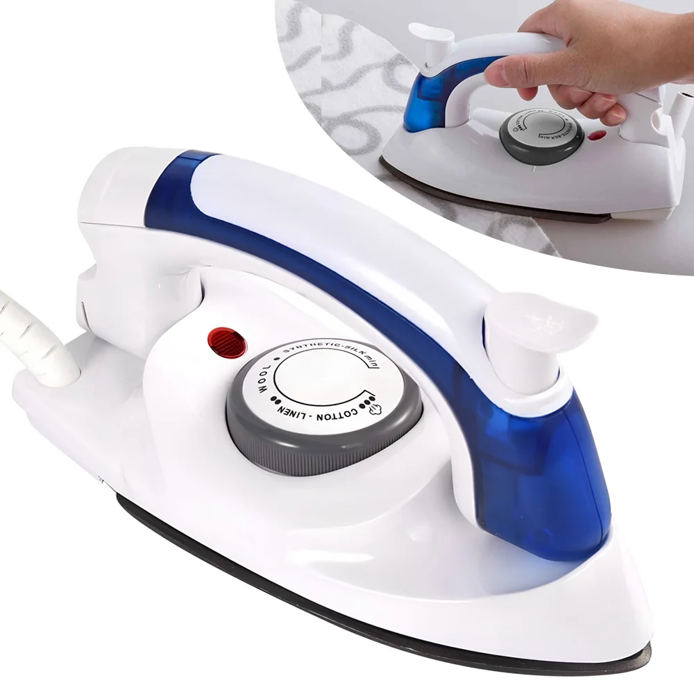 Plancha de vapor eléctrica de 700W, Mini plancha de mano para ropa, plancha de viaje, planchado a seco/vapor para viajes en casa, enchufe UE/Reino Unido
