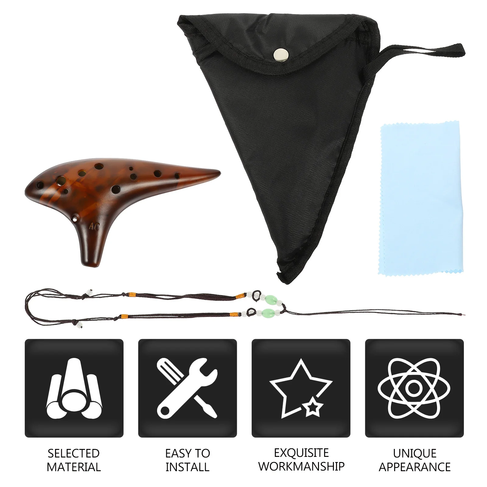 Ocarina Musical Instruments Hand-made Chinese Handmade Tutorial Sturdy