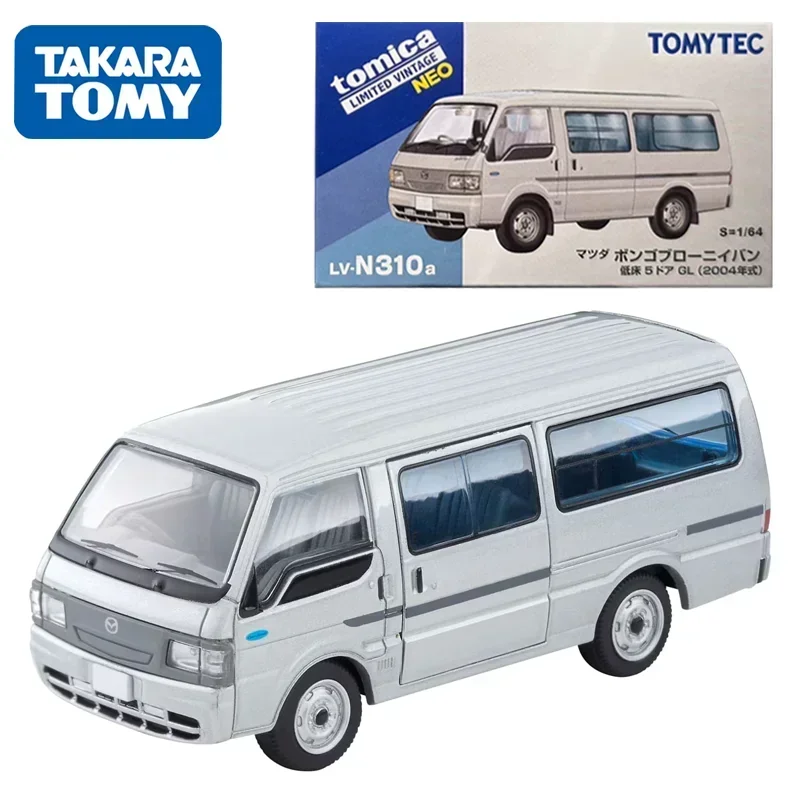 TAKARA TOMY TOMYTEC Tomica 1/64 TLV-N310a 마쓰다 봉고 브로니 밴, 로우 플로어 5 합금 장난감 모터, 다이캐스트 금속 모델 선물