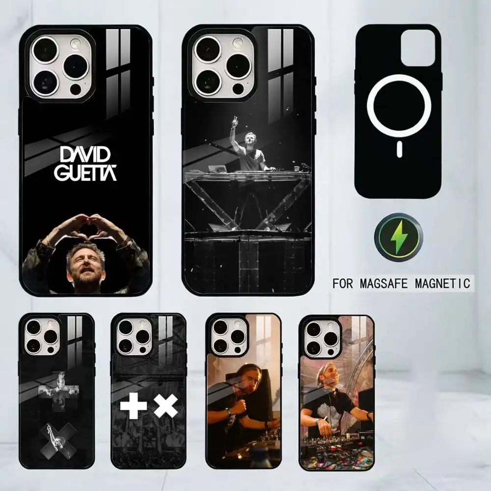 

Godfather of EDM David Guetta Phone Case For iPhone17,16,15,14,13,12,11 Plus,Pro Magnetic with Magsafe Wireless Charging