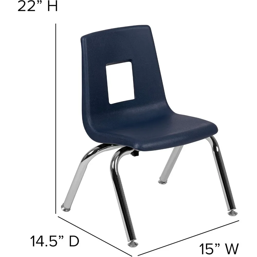 Stack kursi Sekolah-Polypropylene Polypropylene cangkang kursi UV, perlindungan panas dan dingin hemat ruang kelas tumpuk