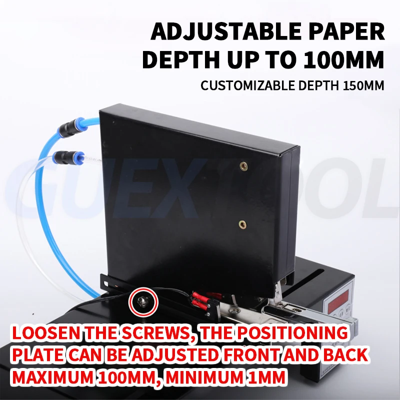 220V Quick Three Head Pneumatic Stapler Hanging Card Vacuum Formed Paper Box Automatic Electric Binding Machine