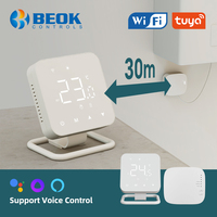 Beok Tuya Wireless Wifi Heating Thermostat for Gas Boiler Actuator  Smart Life Thermoregulator Work with Alexa Google Home Alice