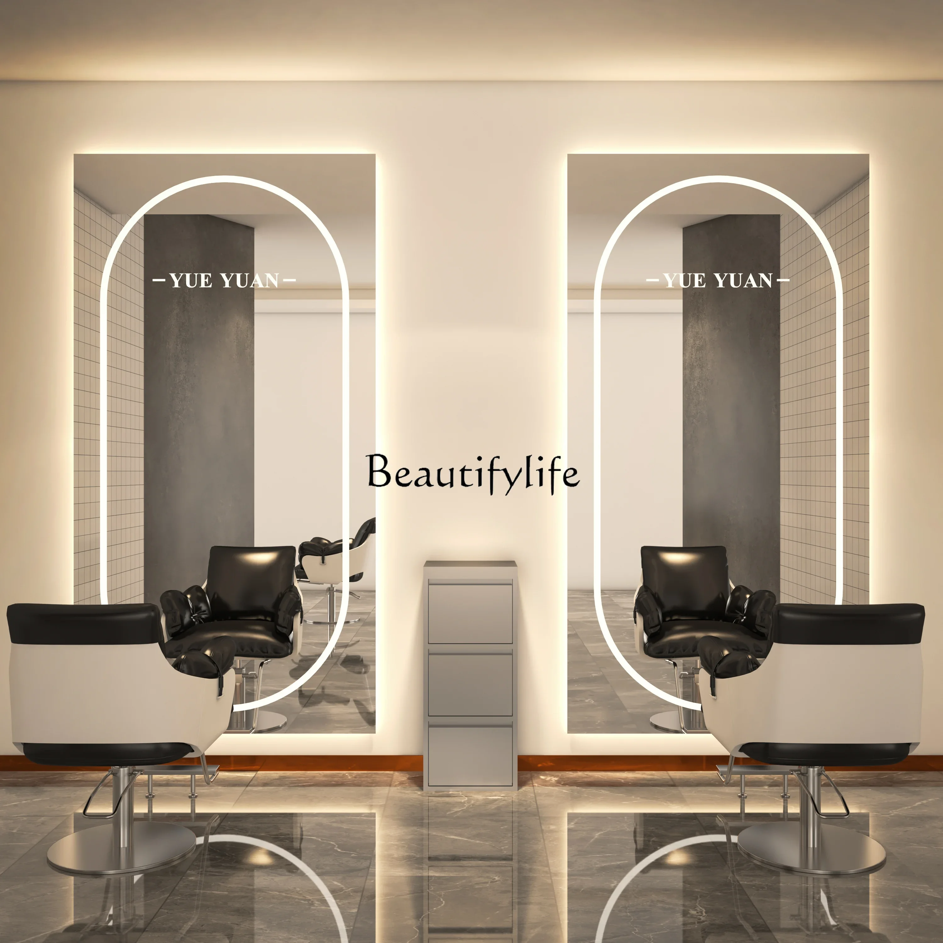

FG17Barber Shop Mirror Hair Salon Wall-Hanging Mirror for Hair Salon