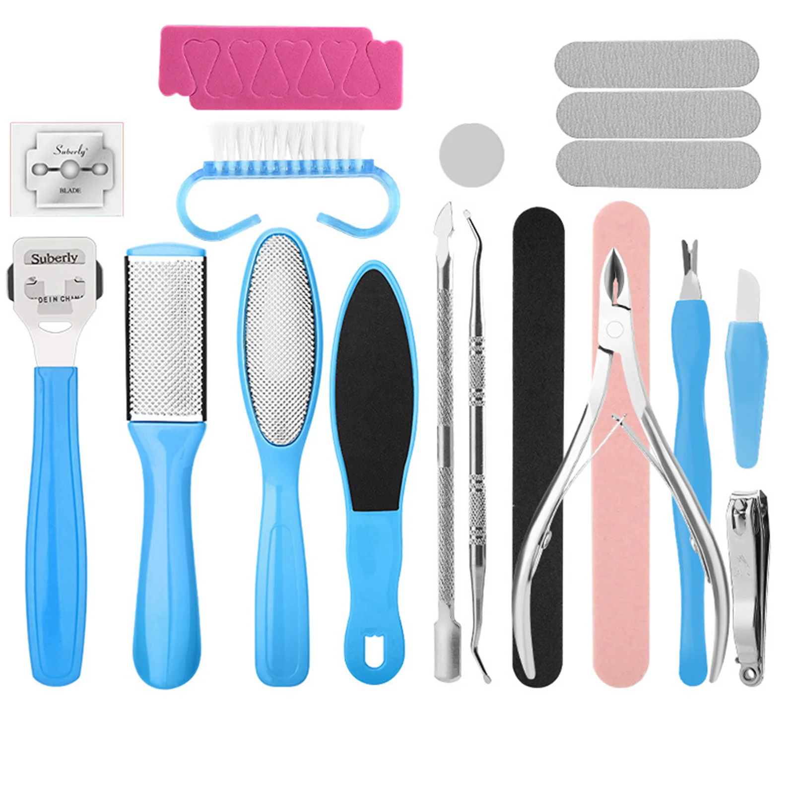 Foot Care Tool Kit Foot Scrubbers Pedicure Tools Set Dead Skin Removal Foot Shrub Set Foot Board File Foot Scraper Foot Care