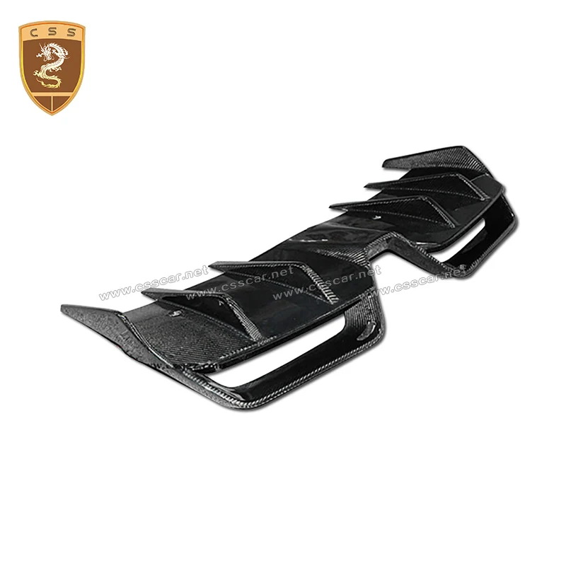 Real Carbon Fiber Car Rear Bumper Trims For Benz SLS C197 Renn-tech Style Rear Lip Splitter Rear Diffuser Spoiler Replace Kits