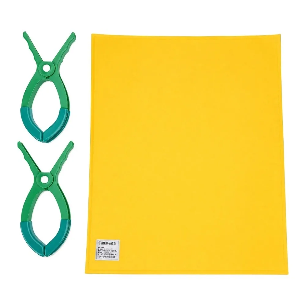 10kV Rated Voltage Insulating Blanket EVA Material With 2 Clips High Voltage Insulated Mat High/Low Voltage Yellow Color